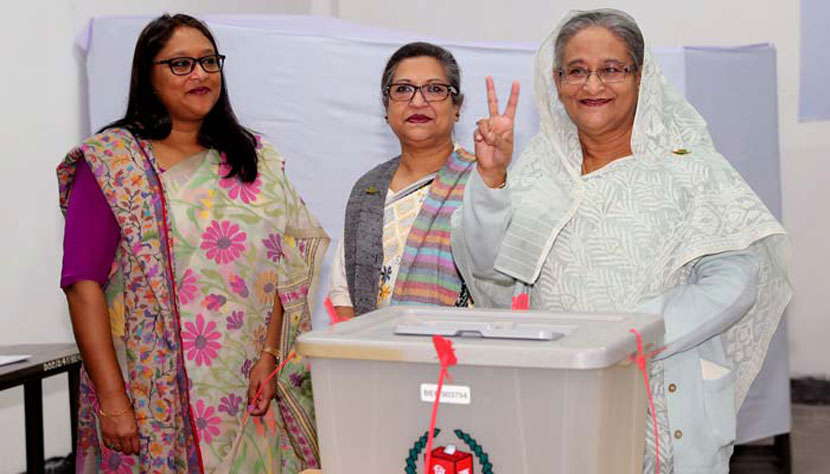 টানা তৃতীয়বার প্রধানমন্ত্রী হচ্ছেন শেখ হাসিনা টানা তৃতীয়বার প্রধানমন্ত্রী হচ্ছেন শেখ হাসিনা