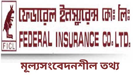 ফেডারেল ইন্স্যুরেন্স কোম্পানির মূল্যসংবেদনশীল তথ্য