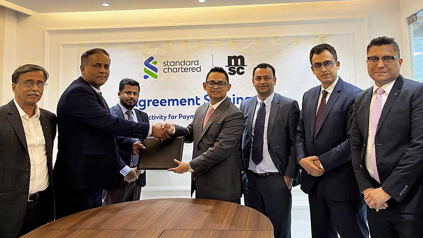 Standard Chartered Bangladesh signed an agreement with MSC
