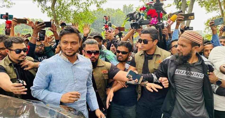 রাজনীতিবিদ হিসেবে প্রথম বক্তব্যে যা বললেন সাকিব