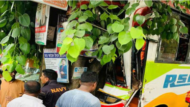 বাস-গাছের ফাঁদে আটকে ২ ঘণ্টা, জীবিত উদ্ধার ৫৫ বছর বয়সী আমিনুল