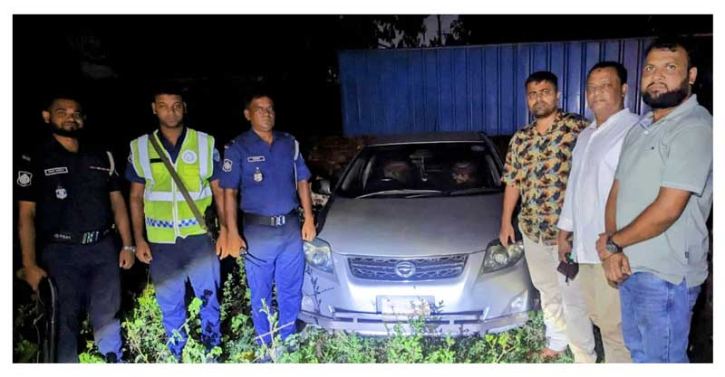যাত্রীবেশে প্রাইভেটকার ছিনতাই, ৩দিন পর উদ্ধার