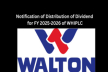 Notification of Distribution of Dividend  for FY 2025-2026 of WHI