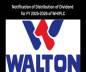 Notification of Distribution of Dividend for FY 2025-2026 of WHI Notification of Distribution of Dividend for FY 2025-2026 of WHI
